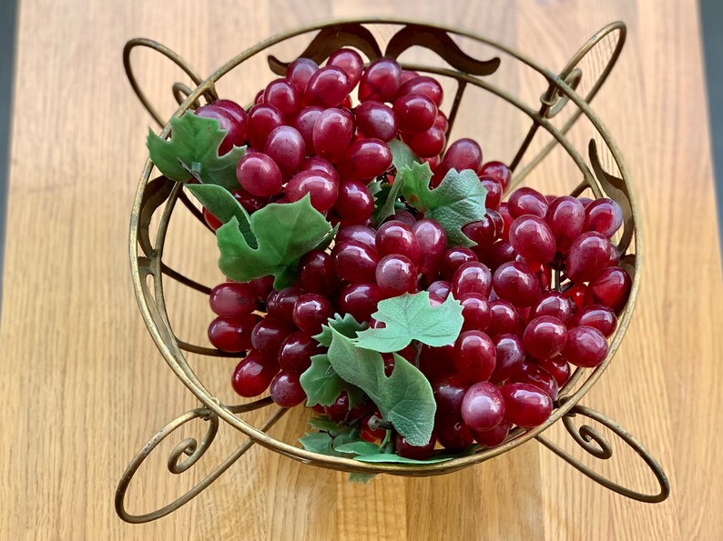 Vintage Wire Bowl Large Wire Fruit Bowl Vintage Serving Etsy