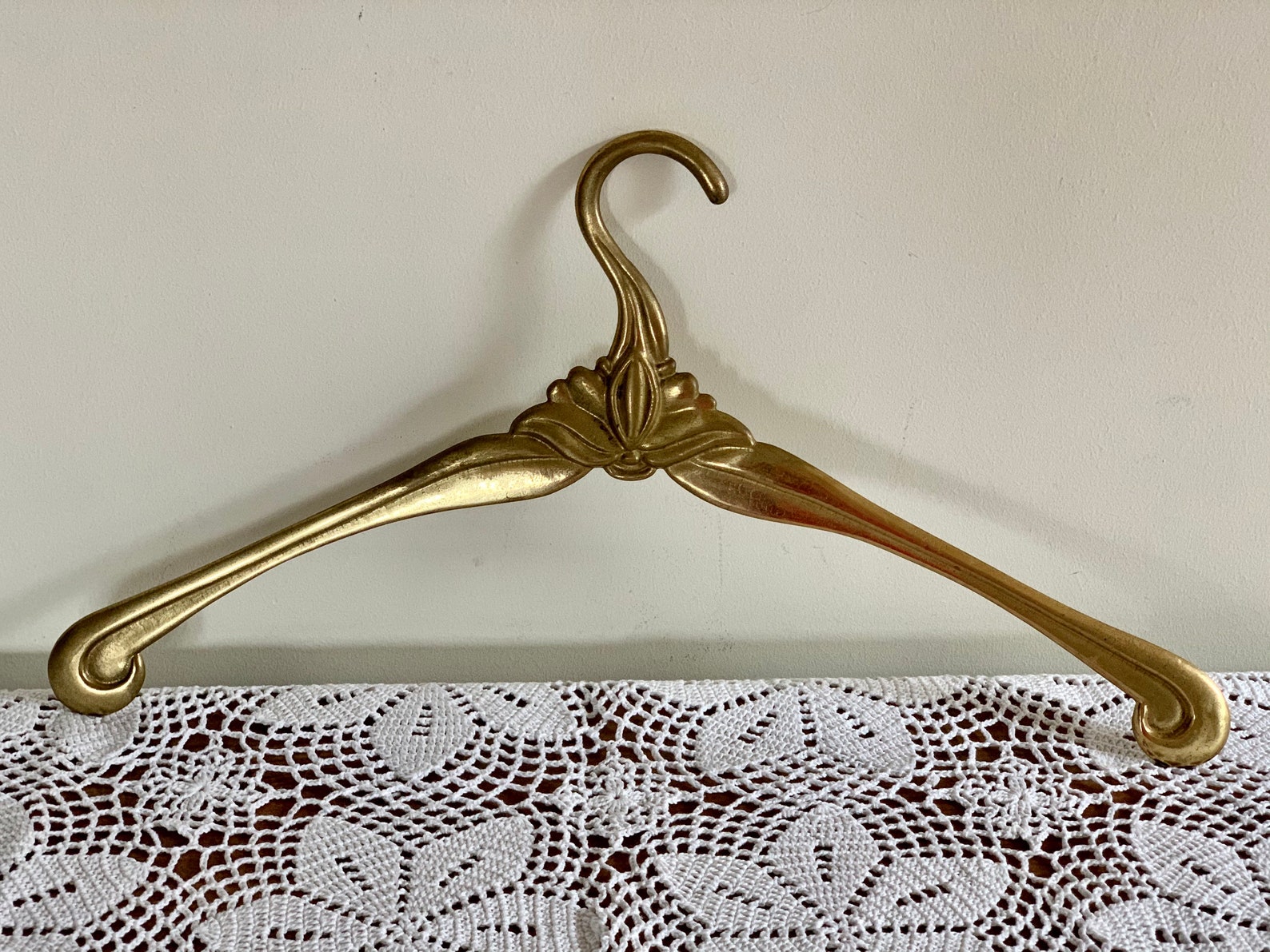 Vintage Brass Clothes Hanger Brass Wedding Dress Hanger Etsy