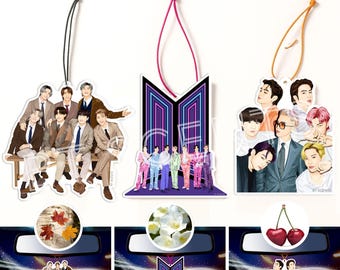 BTS OT7 Air Freshener Bundle Set of 3 | Kpop Car Accessory Gift