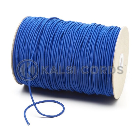 2mm Thin Fine Round Elastic Stretch Bungee Shock Cord in 12 Colours by  Kalsi Cords UK Made in Britain 