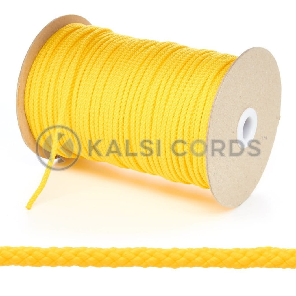 4mm Round Polypropylene Cord - Strong Braided String Type Rope in 8 ...