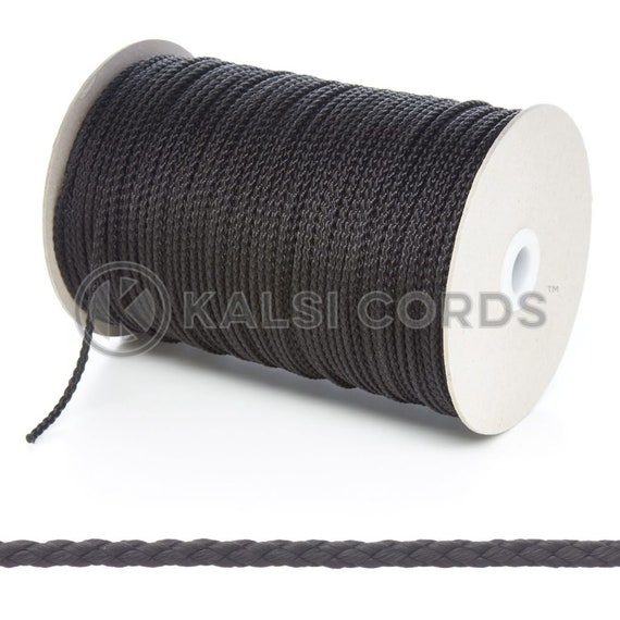 3mm Thin Round Polypropylene Cord Strong Braided String Type Rope in 8  Colours by Kalsi Cords UK Made in Britain -  Canada