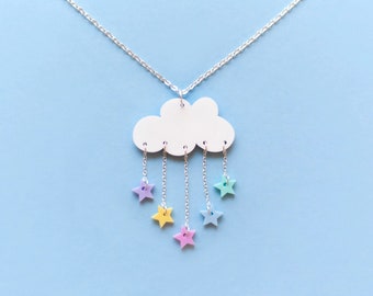 Pastel Dream Starry Cloud Necklace