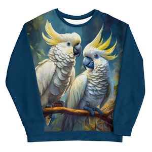 Cockatoo All-Over Unisex Sweatshirt