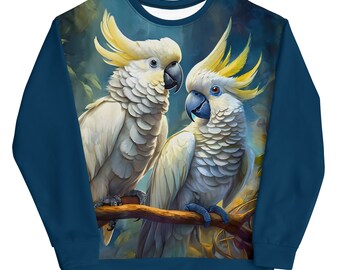 Cockatoo All-Over Unisex Sweatshirt