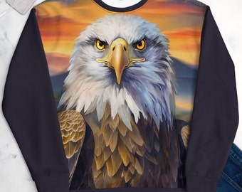 Bald Eagle Allover Unisex Sweatshirt