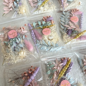Sacchetti di fiori secchi pastello, fiori secchi economici, fiori secchi artistici in resina, decorazioni per cupcake, torte di fiori secchi, fiori secchi, cupcake di Pasqua,