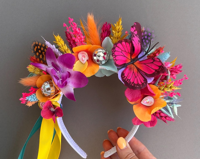 Festival hair crowns, festival flower crown, flower crowns, bright flower crowns, music festival hair band, hair crown, flower crowns
