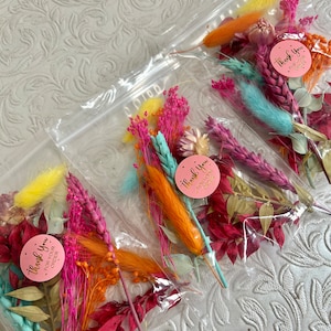 BRIGHT Sacchetti di fiori secchi, fiori secchi economici, fiori secchi artistici in resina, decorazioni per cupcake, torte di fiori secchi, fiori secchi,