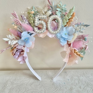 QUALQUER IDADE, coroa de cabelo de aniversário, coroa de aniversário, 18º, 21º, 30º, 40º, 50º aniversário, acessórios de cabelo de aniversário, presente de aniversário para ela, comemorar