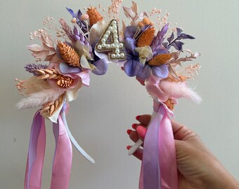 Children’s birthday headbands, birthday headband, kids flower crown,  birthday flower crown, ANY AGE flower crown, kids festival crown,