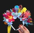 Festival hair crowns, festival flower crown, flower crowns, bright flower crowns, music festival hair band, hair crown, flower crowns