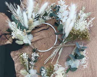 Wedding cake bundle, dried flower wedding cake toppers