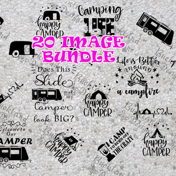 Camping Bundle, Camping SVG Bundle, Camping PNG Bundle, Camping Sublimation Bundle, Camping Clip Art, Mothers Day Gifts, Fathers Day Gifts