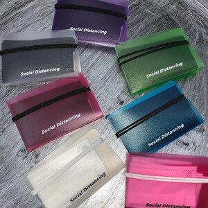 Set of 5 Face Mask Holder, Face Mask Case, Face Mask Pouch, Face Mask Carrier, Face Mask Accessories