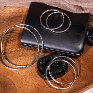 Sterling Silver Hoop Earrings, Hoop Earrings, Silver Hoop Earrings, Big Hoop Earrings, Large Hoop Earrings, 40 / 50 / 70mm