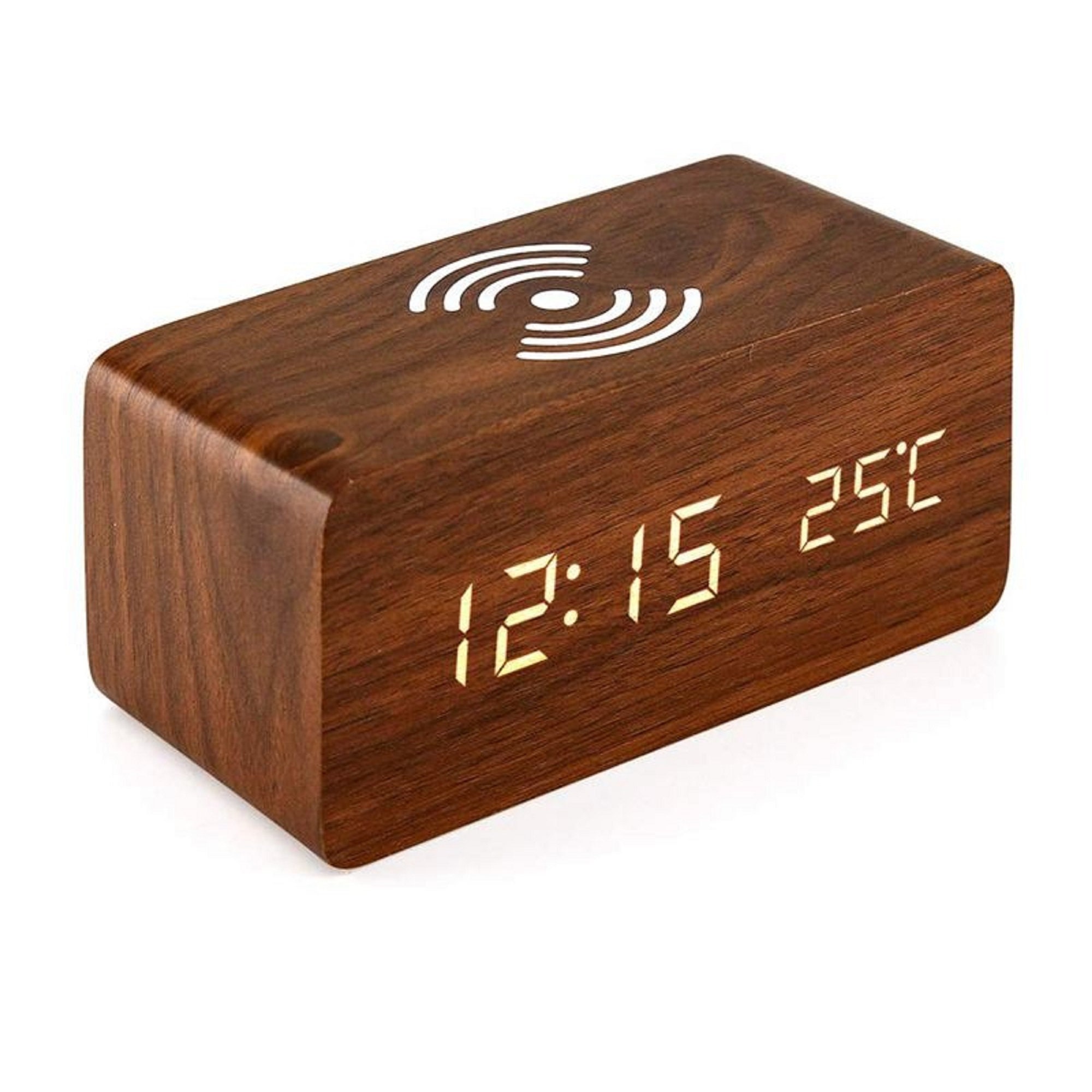 Wood Alarm ClockElectronic Digital Clock LED DisplayWooden Etsy