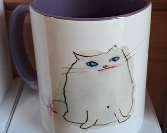 buckle up bitchlings purple mug