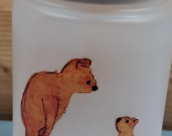 Have I told you frosted glass tumbler
