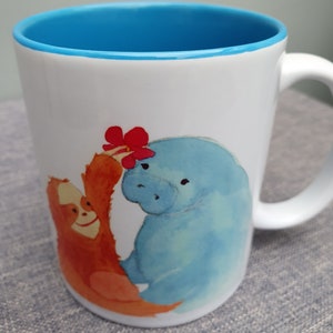 Cool to be kind light blue mug