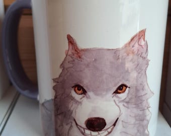coffee purple mug