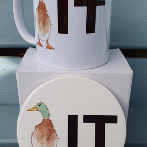 Duck IT mug and coaster set
