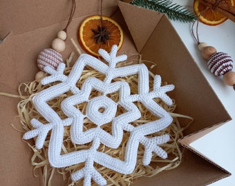 Majestic Snowflake Crochet Pattern, Christmas Ornament DIY (PDF Tutorial)