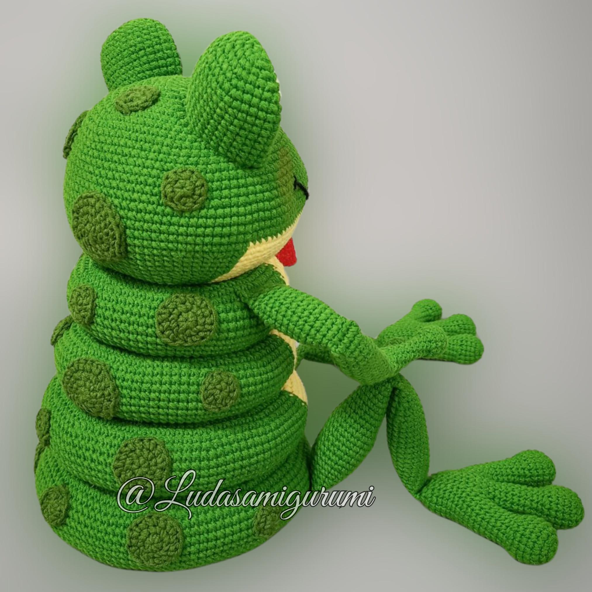 Frog Stacking Toy Crochet Pattern, Amigurumi Animal Nursery Decoration ...