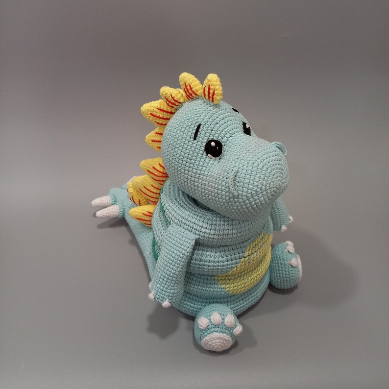 Dino Stacking Toy Crochet Pattern PDF Amigurumi Stegosaurus Etsy UK