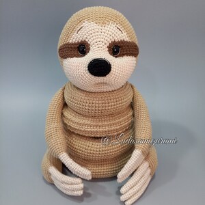 Sloth Stacking Toy Crochet Pattern PDF, Amigurumi Ring Tower Tutorial ...