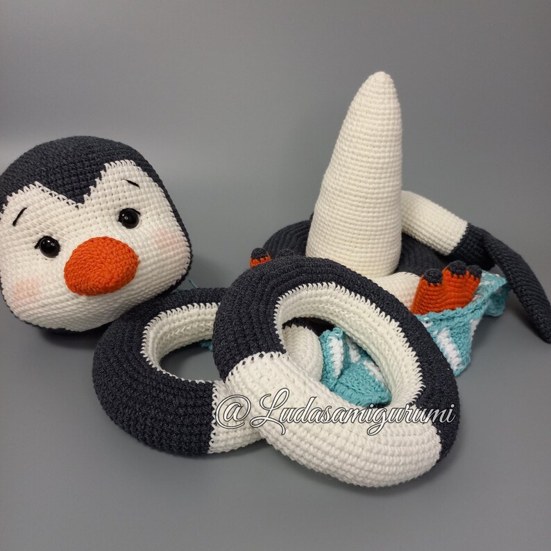 Penguin Stacking Toy Crochet Pattern, Amigurumi Animal Nursery ...