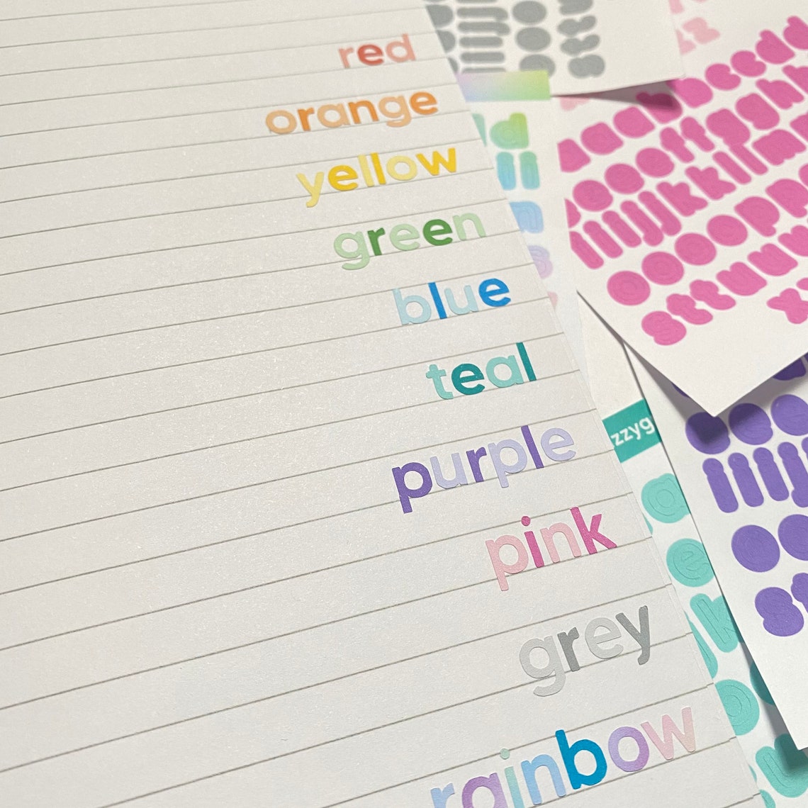 Lowercase alphabet letter stickers Etsy