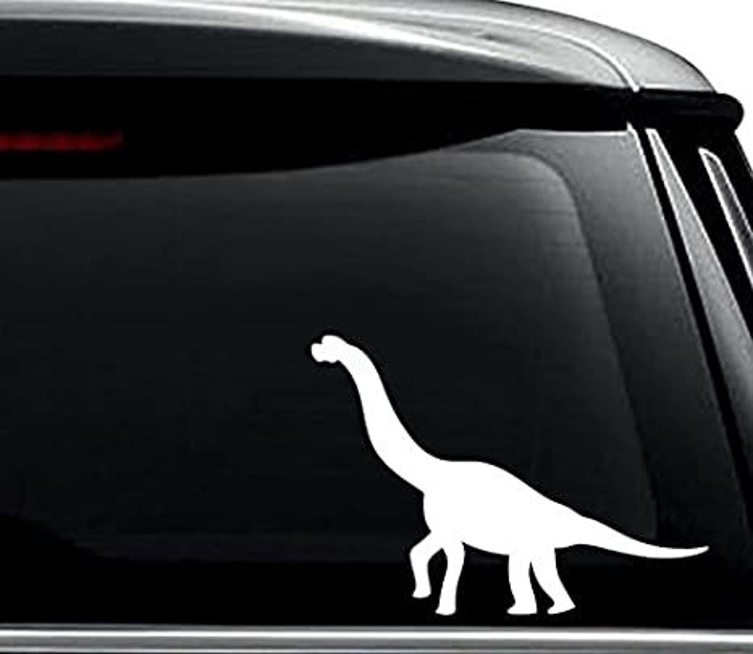 Brontosaurus Dinosaur Animal - Decal Sticker for Use on Laptop, Helmet ...