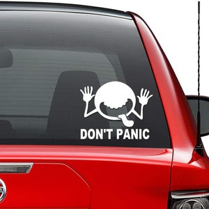 Holographic Don't Panic Decal Futuristic HHGTTG Laptop -  Canada