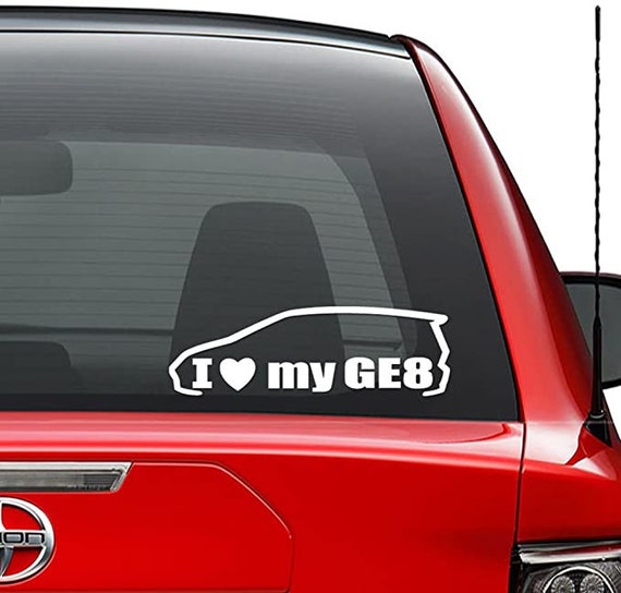Adesivo I Love Frankfurt (Oder) Per Auto – 80mm, Rotondo, Effetto JDM, Resistente Per Esterno E Lunotto - 4