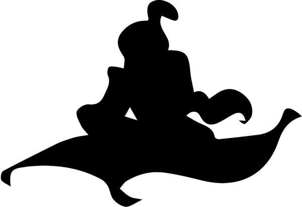 Cartoons Aladdin Jasmine Magic Carpet Vinyl Decal Sticker Car