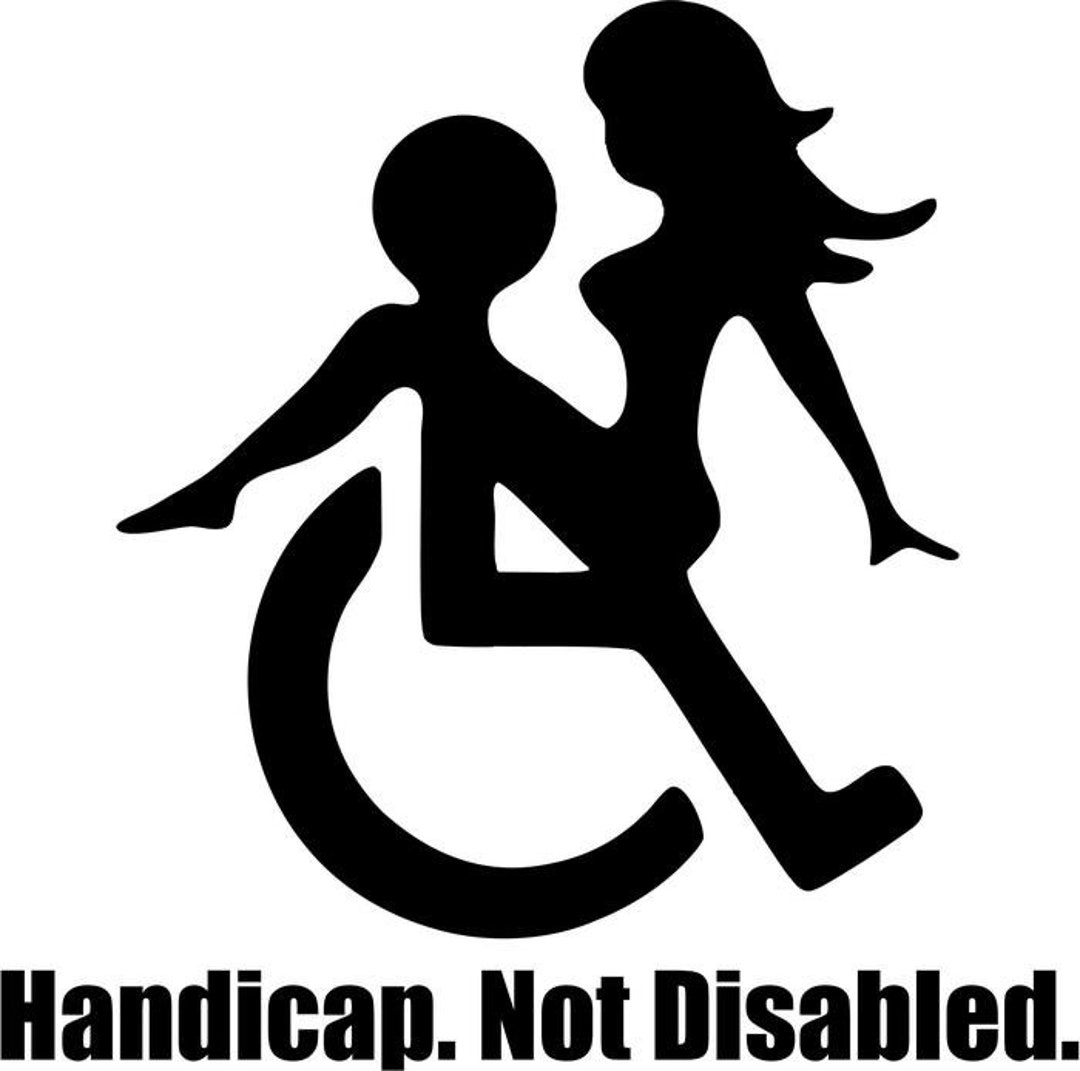 Funny Handicap Disabled Sex Vinyl Decal Sticker Car Truck