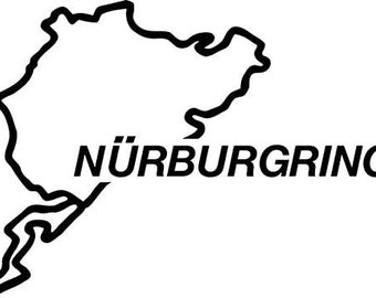 Nürburgring Adesivi Rosso, Vinile, Classico, Outdoor, 8 Cm - Foto 13