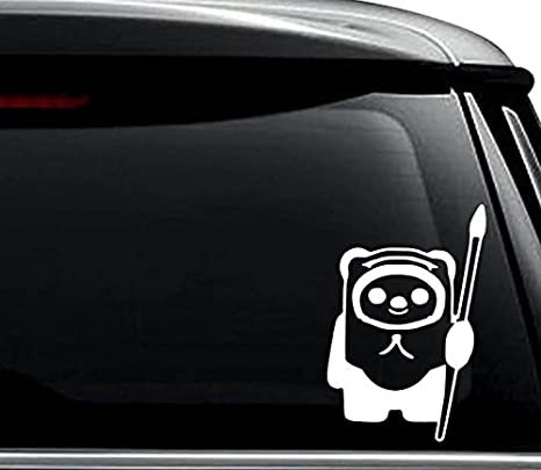 Ewok Bear - Decal Sticker for Use on Laptop, Helmet, Car, Truck ...