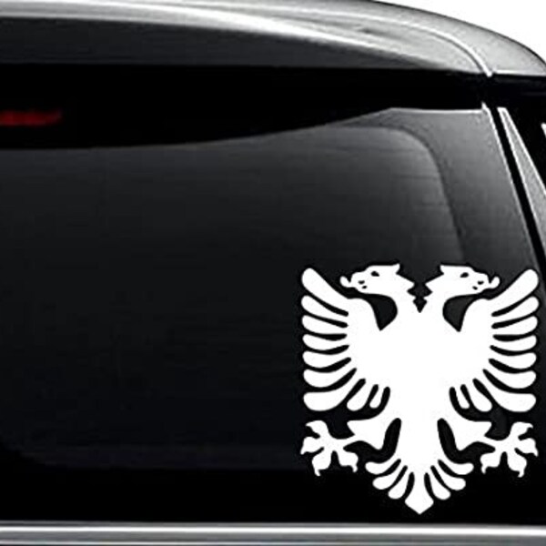 Albanian Eagle Albania Flag -  Die Cut Vinyl Decal Sticker For Car Truck Motorcycle Window Bumper Wall Decor