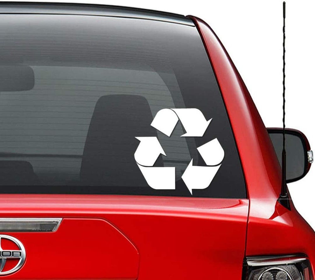 Adesivo Riciclo Per Finestra, Auto, Bidone – Sticker Collective, Decal Per Sicurezza