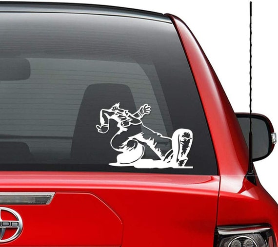 Keep on Trucking Cool Guy Walking Vinyl Decal Sticker Car Truck