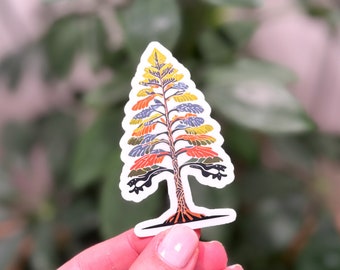 Pine Tree Vinyl Sticker: Adventure Nature Decal