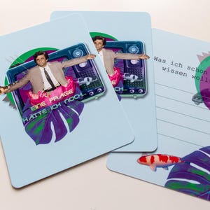 Kunstdruck-Karte mit magischer Rückseite zum Ausfüllen – Perfekt für besondere Wünsche, große Träume und liebe Menschen.