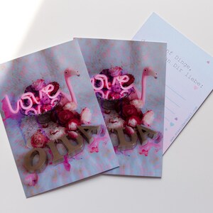 Kunstdruck-Karte mit magischer Rückseite zum Ausfüllen – Perfekt für besondere Wünsche, große Träume und liebe Menschen.