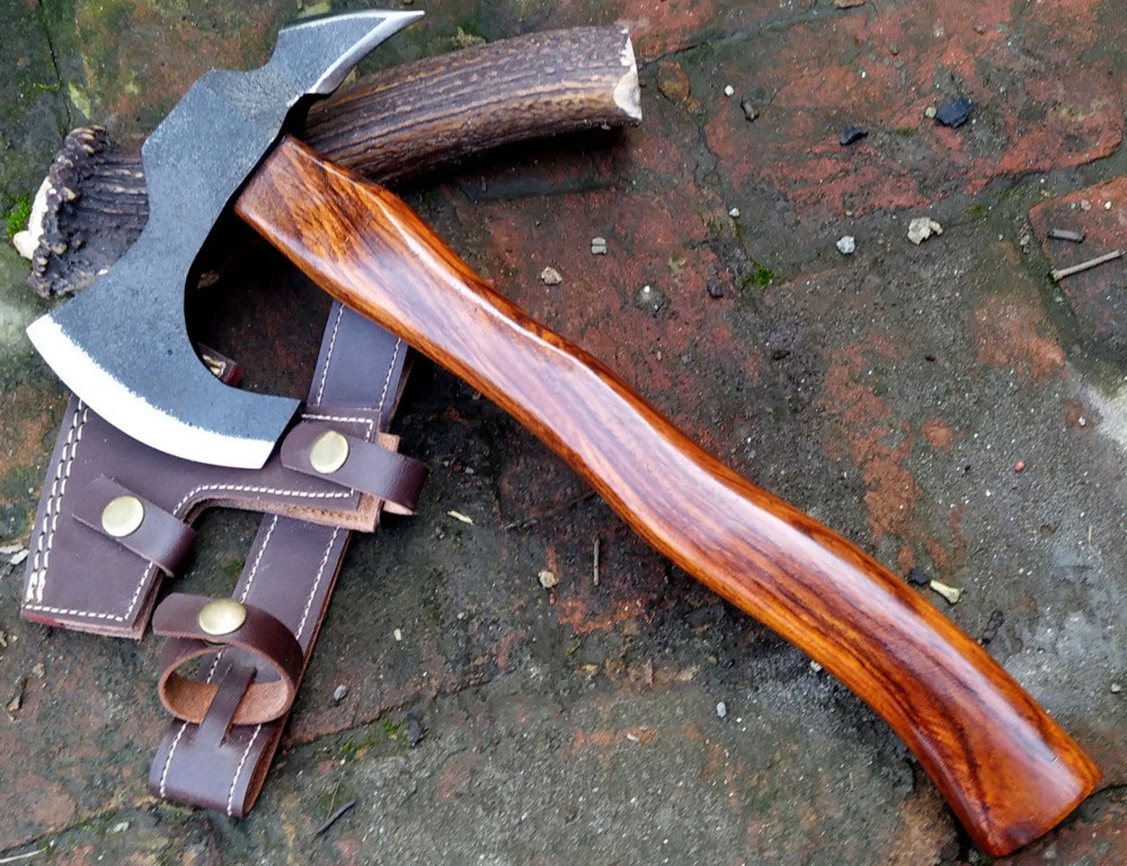 Throwing axe tomahawk double blade edged viking axe hatchet Etsy