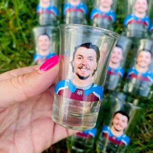 CUSTOM Photo Shot Glass, Bachelorette Funny Shot Glasses, Party Favor, Grooms Face for Bride, Girls Trip, Bachelor Party Gift, Face Cut Out