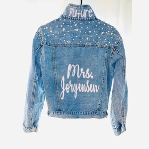Customized Last Name Popped Collar Pearl Embellished Studded - Etsy