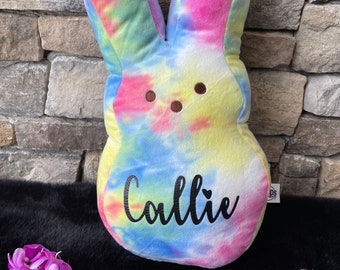 Personalized Easter Peep Plush: 10 Inch Custom Bunny, Baby Name