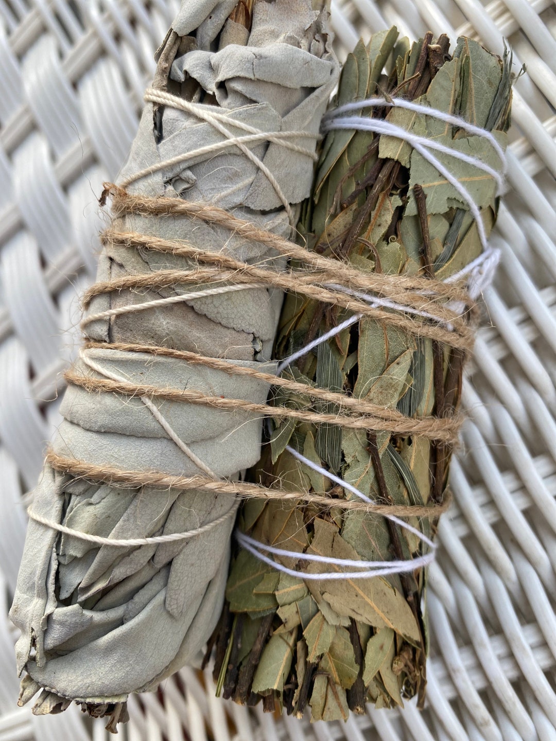 Bay Leaf Smudge Bundle Affirmation Bay Leaves White Sage Sticks Etsy